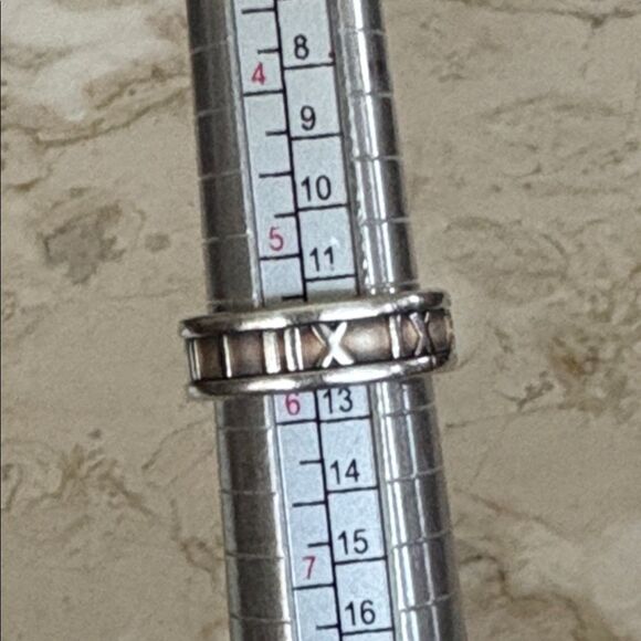 Tiffany & Co. Atlas Ring 925 Sterling Silver Size 5.5 - Picture 5 of 6